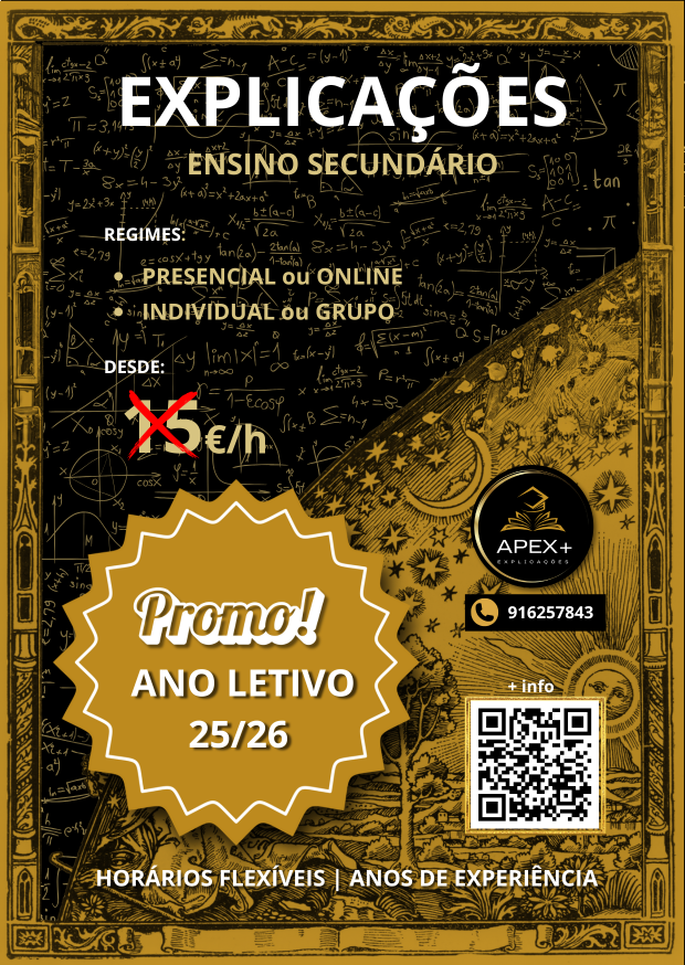 Cartaz promocional do novo ano letivo 2025/2026