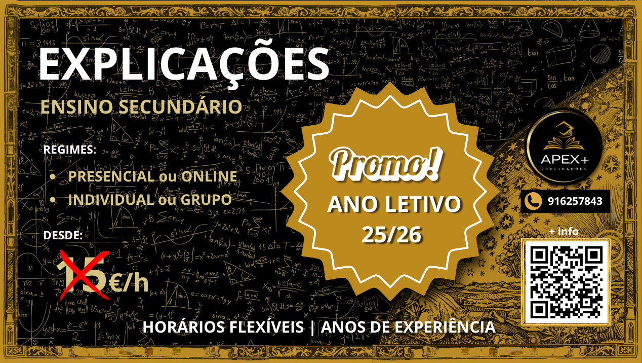 Cartaz promocional do novo ano letivo 2025/2026